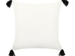 Set di 2 cuscini MAYS Cotone 45 x 45 cm Bianco Trama geometrica