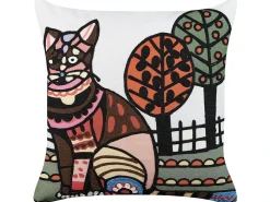 Set di 2 cuscini MEHSANA Cotone 50 x 50 cm Multicolore Trama animale