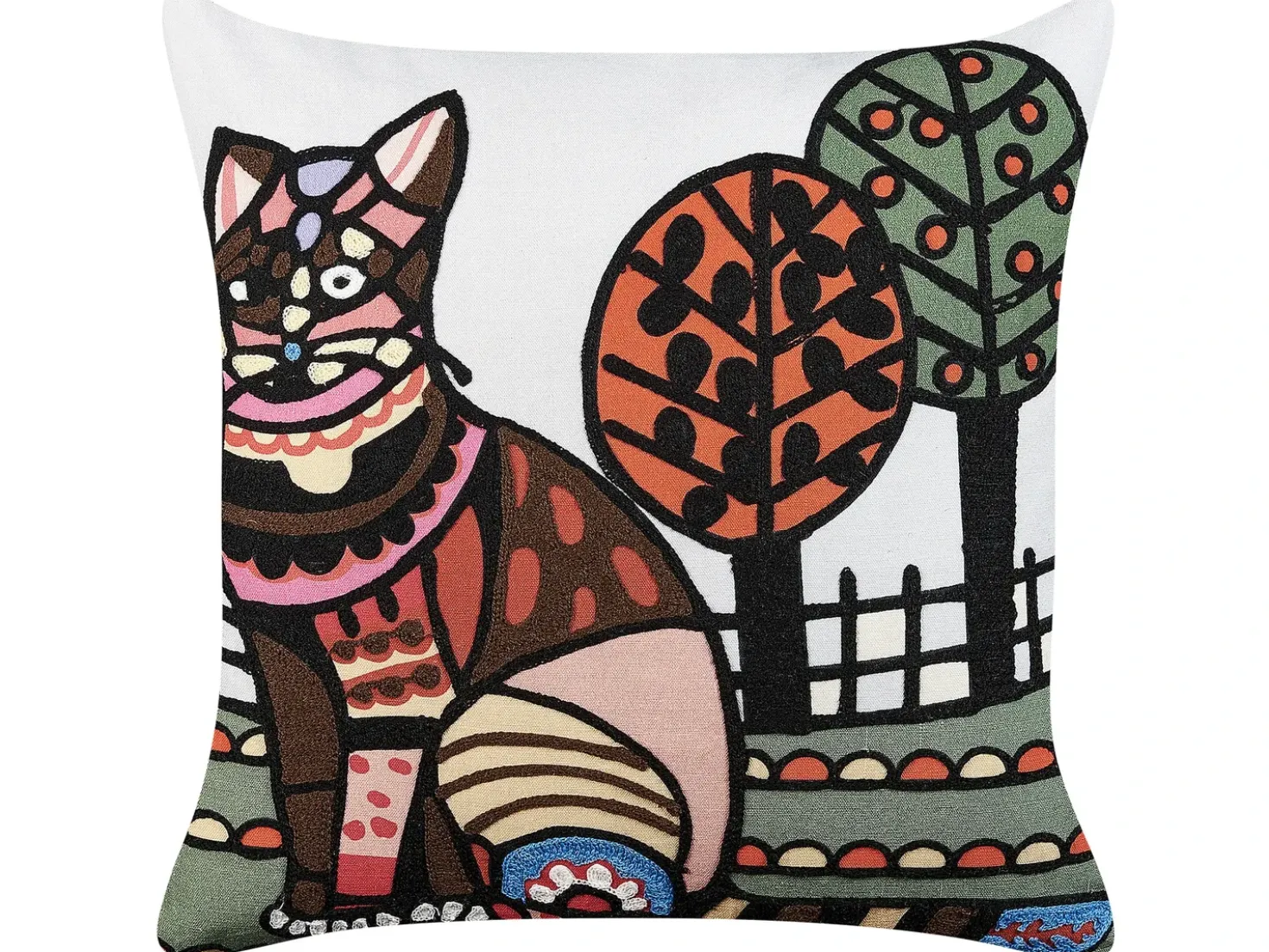 Set di 2 cuscini MEHSANA Cotone 50 x 50 cm Multicolore Trama animale