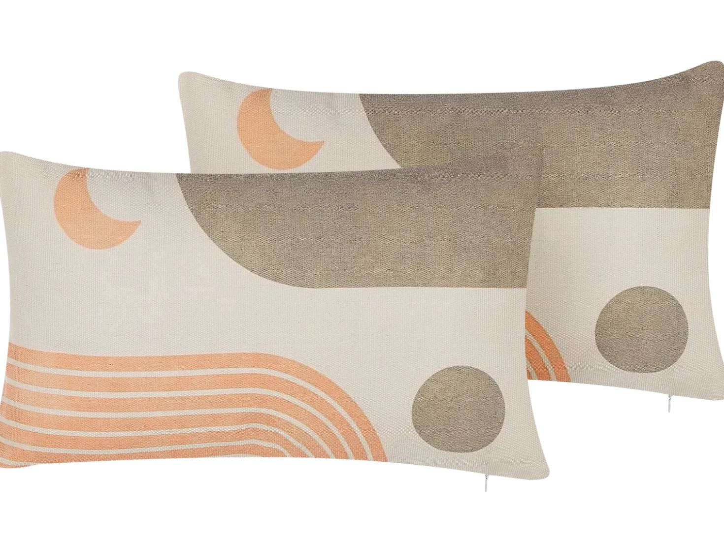 Set di 2 cuscini MELAMPODIUM 30 x 50 cm Multicolore Trama astratta