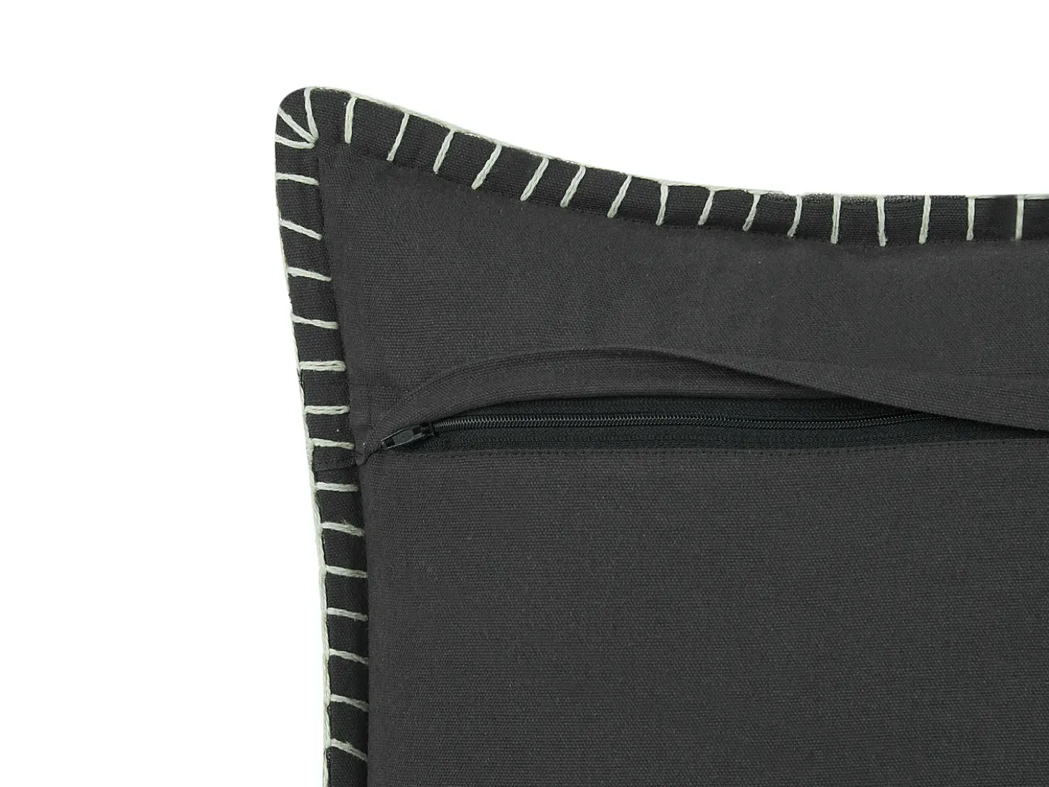 Set di 2 cuscini MELUR 45 x 45 cm Grigio Tinta unita