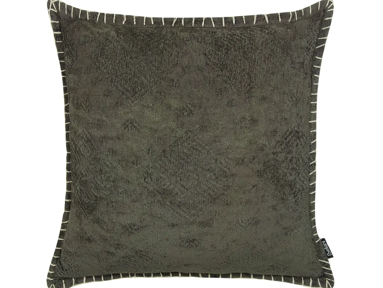 Set di 2 cuscini MELUR 45 x 45 cm Grigio Tinta unita