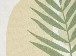 Set di 2 cuscini MICROSORUM 45 x 45 cm Verde chiaro Trama di piante