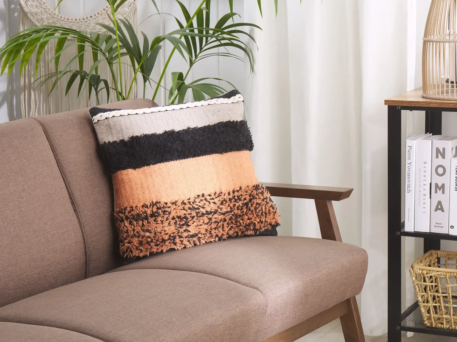 Set di 2 cuscini MIHALGAZI Cotone 45 x 45 cm Multicolore A strisce