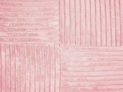 Set di 2 cuscini MILLET Velluto a coste 30 x 50 cm Rosa Trama geometrica