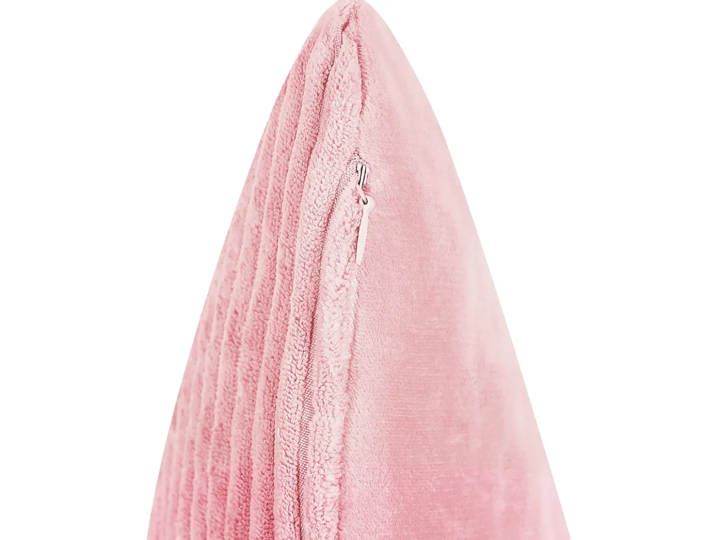 Set di 2 cuscini MILLET Velluto a coste 30 x 50 cm Rosa Trama geometrica