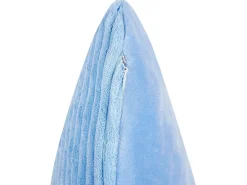 Set di 2 cuscini MILLET Velluto a coste 43 x 43 cm Blu Trama geometrica