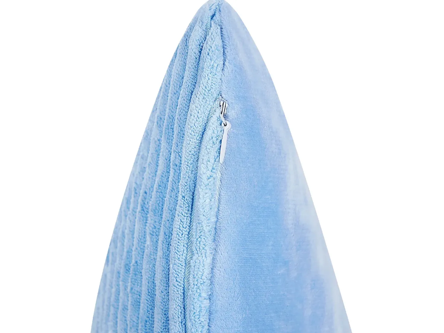Set di 2 cuscini MILLET Velluto a coste 43 x 43 cm Blu Trama geometrica
