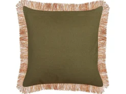 Set di 2 cuscini MITELLA Velluto 45 x 45 cm Blu Trama floreale