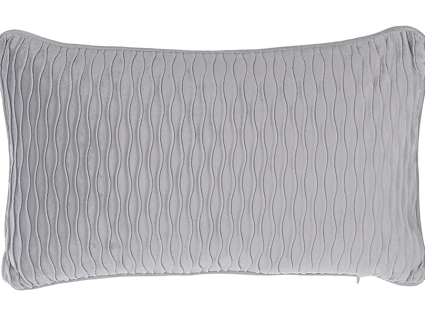 Set di 2 cuscini MOTARI Velluto 30 x 50 cm Grigio Trama geometrica