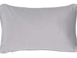 Set di 2 cuscini MOTARI Velluto 30 x 50 cm Grigio Trama geometrica