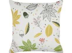 Set di 2 cuscini MULLEIN Velluto 45 x 45 cm Multicolore Trama di piante