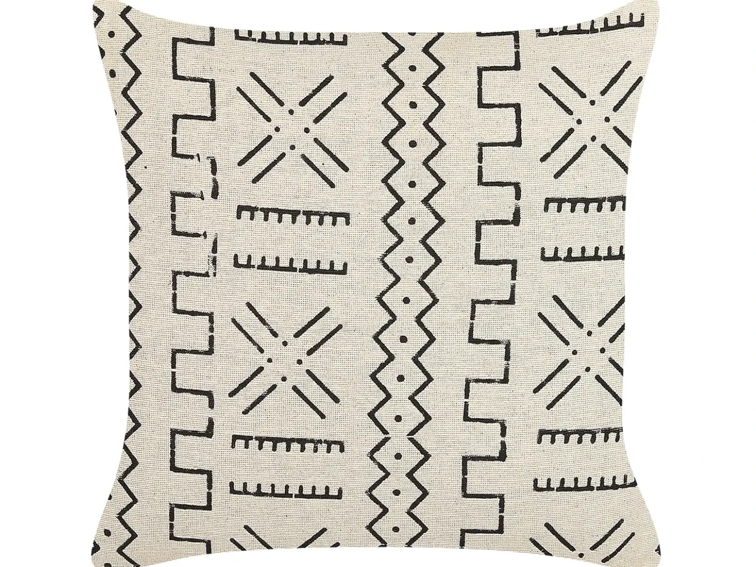 Set di 2 cuscini MYRICA Cotone 45 x 45 cm Bianco Trama geometrica