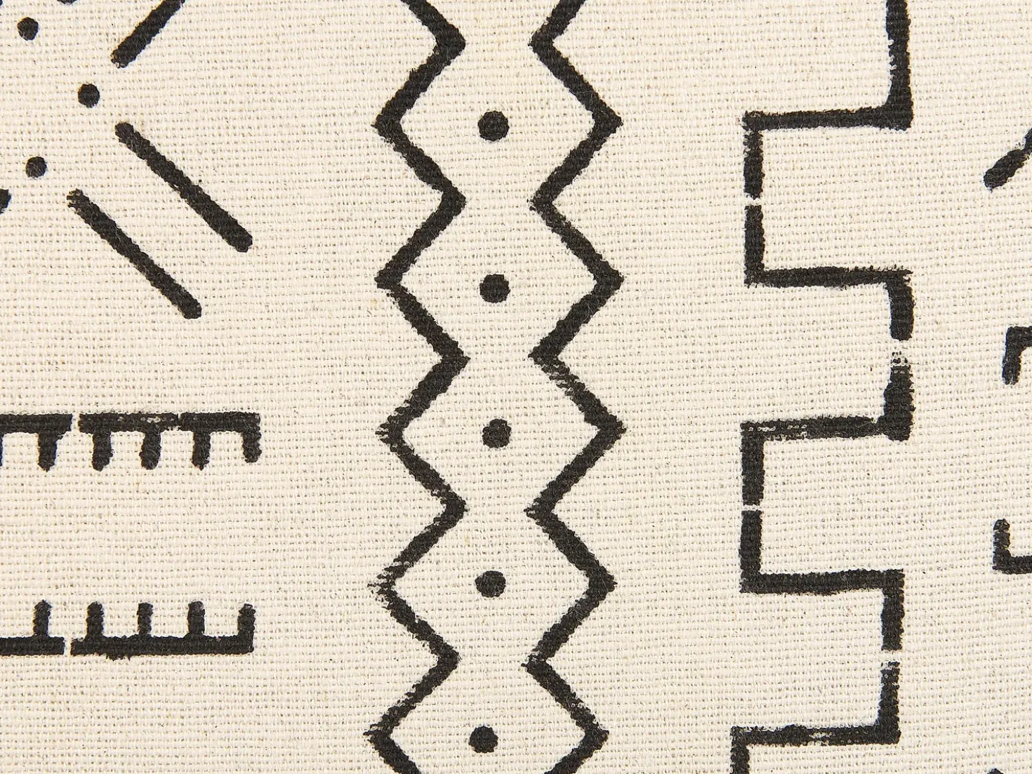 Set di 2 cuscini MYRICA Cotone 45 x 45 cm Bianco Trama geometrica