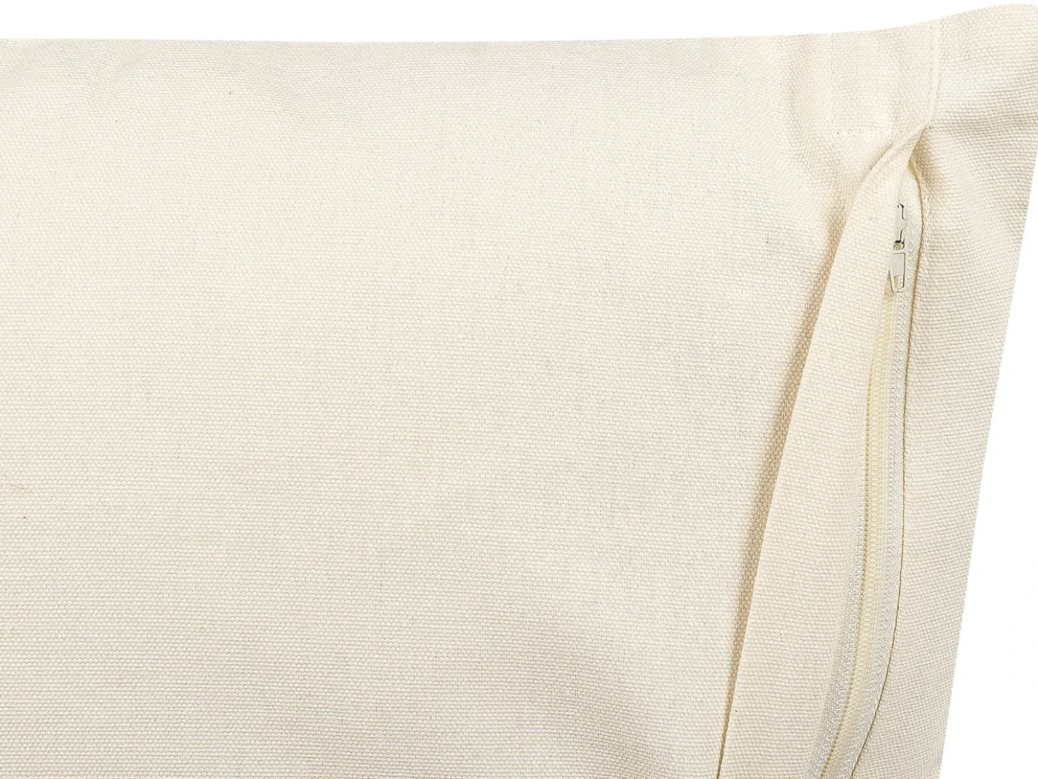 Set di 2 cuscini MYRICA Cotone 45 x 45 cm Bianco Trama geometrica