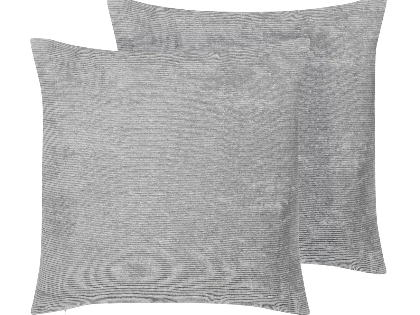 Set di 2 cuscini NOLANA 45 x 45 cm Grigio Tinta unita