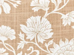 Set di 2 cuscini NOTELEA Cotone 45 x 45 cm Beige Trama floreale