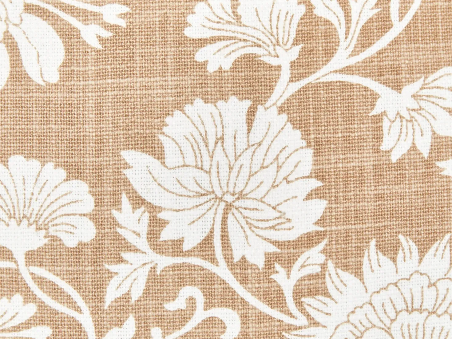 Set di 2 cuscini NOTELEA Cotone 45 x 45 cm Beige Trama floreale
