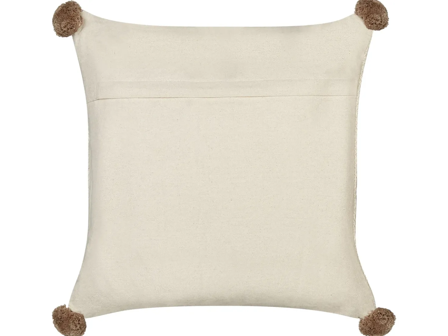 Set di 2 cuscini OBERONIA Cotone 45 x 45 cm Beige Tinta unita