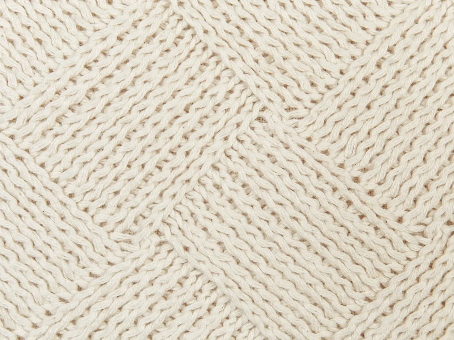 Set di 2 cuscini OBERONIA Cotone 45 x 45 cm Beige Tinta unita