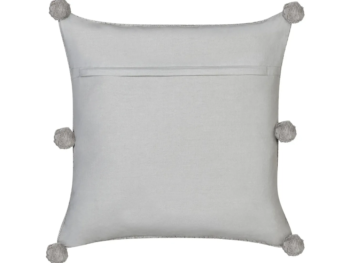 Set di 2 cuscini OCOTEA Cotone 45 x 45 cm Grigio Tinta unita