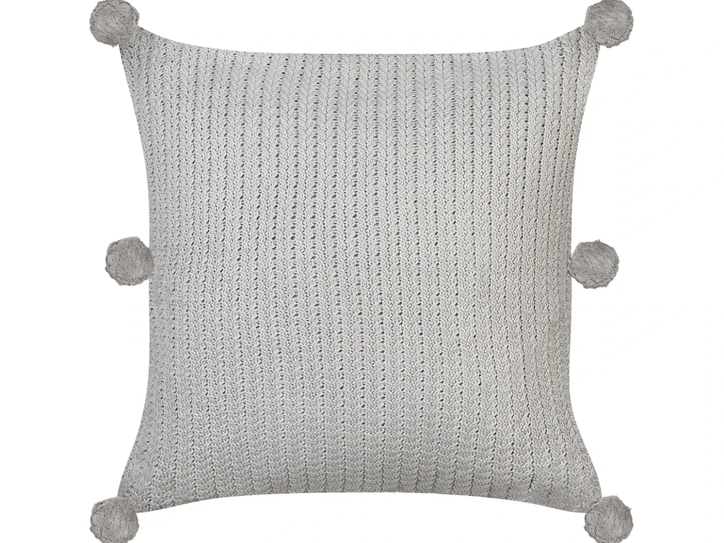 Set di 2 cuscini OCOTEA Cotone 45 x 45 cm Grigio Tinta unita