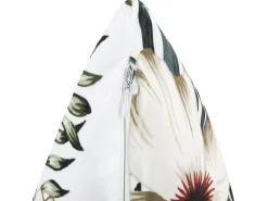 Set di 2 cuscini OKRA Velluto 45 x 45 cm Multicolore Trama di piante
