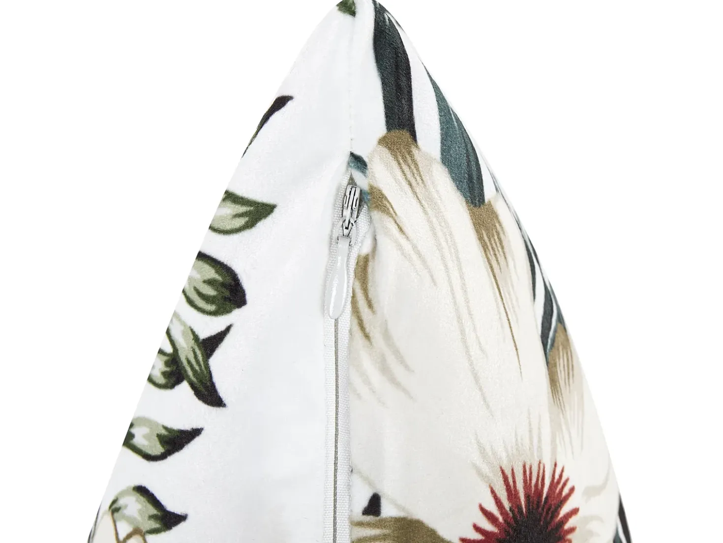 Set di 2 cuscini OKRA Velluto 45 x 45 cm Multicolore Trama di piante