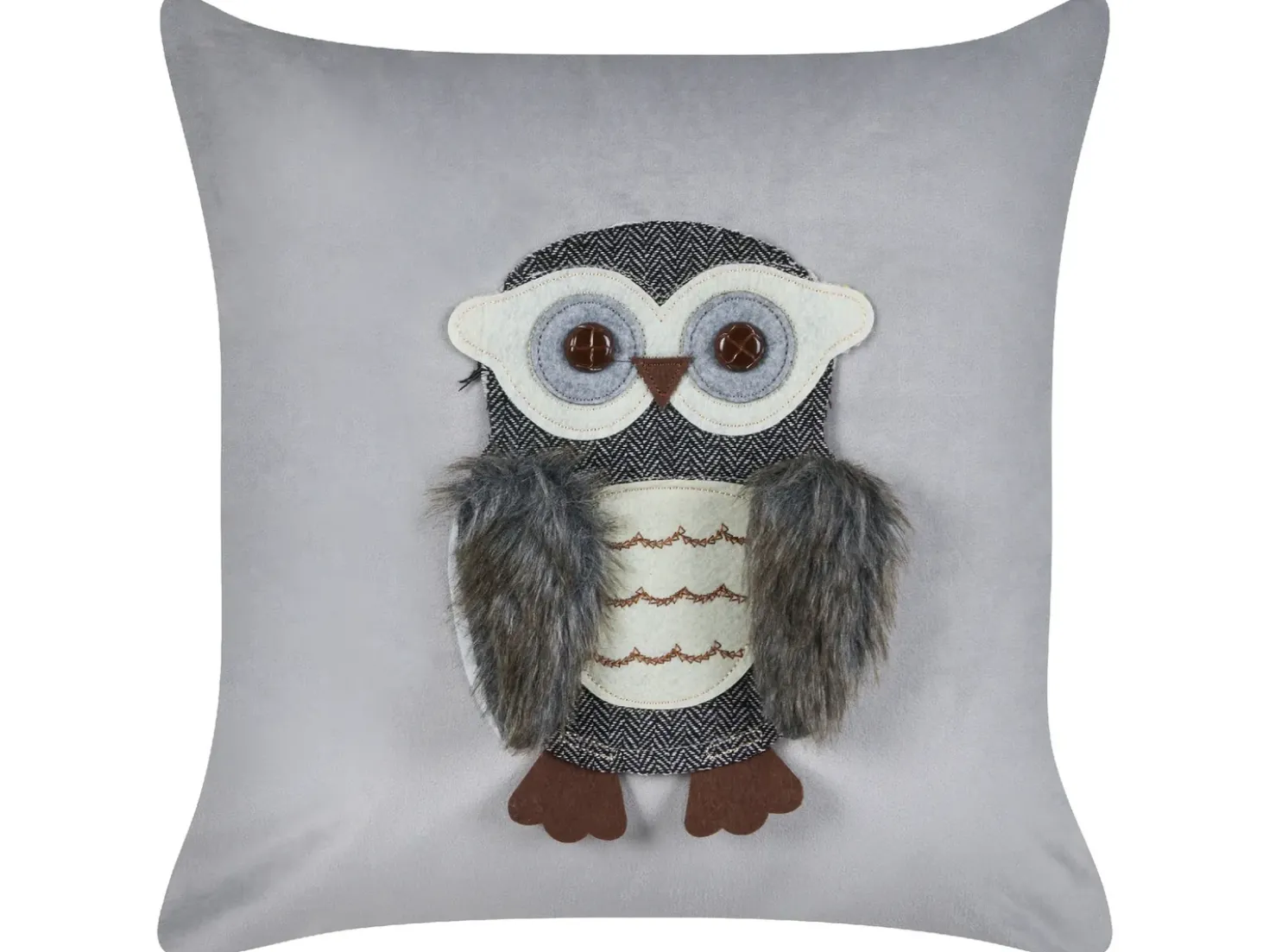 Set di 2 cuscini OPHRYS Velluto 45 x 45 cm Grigio