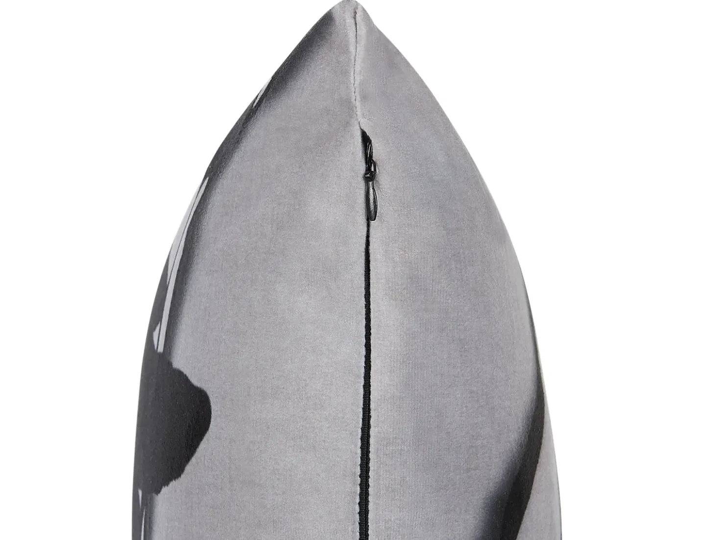 Set di 2 cuscini ORADEA Velluto 45 x 45 cm Grigio Trama animale