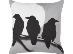 Set di 2 cuscini ORADEA Velluto 45 x 45 cm Grigio Trama animale