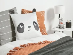 Set di 2 cuscini PANDAPAW Cotone 45 x 45 cm Bianco