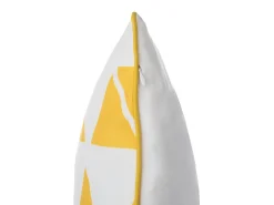 Set di 2 cuscini PANSY 45 x 45 cm Giallo Trama geometrica