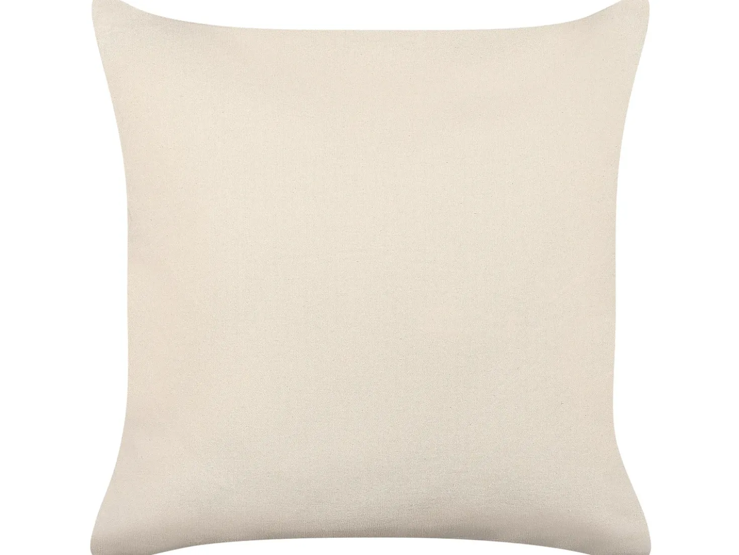 Set di 2 cuscini PELLAEA Cotone 45 x 45 cm Beige chiaro Trama geometrica