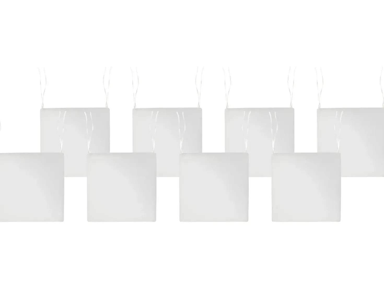 Set di 8 cuscini per sedie SASSARI PREMIUM 46 x 46 cm Bianco sporco