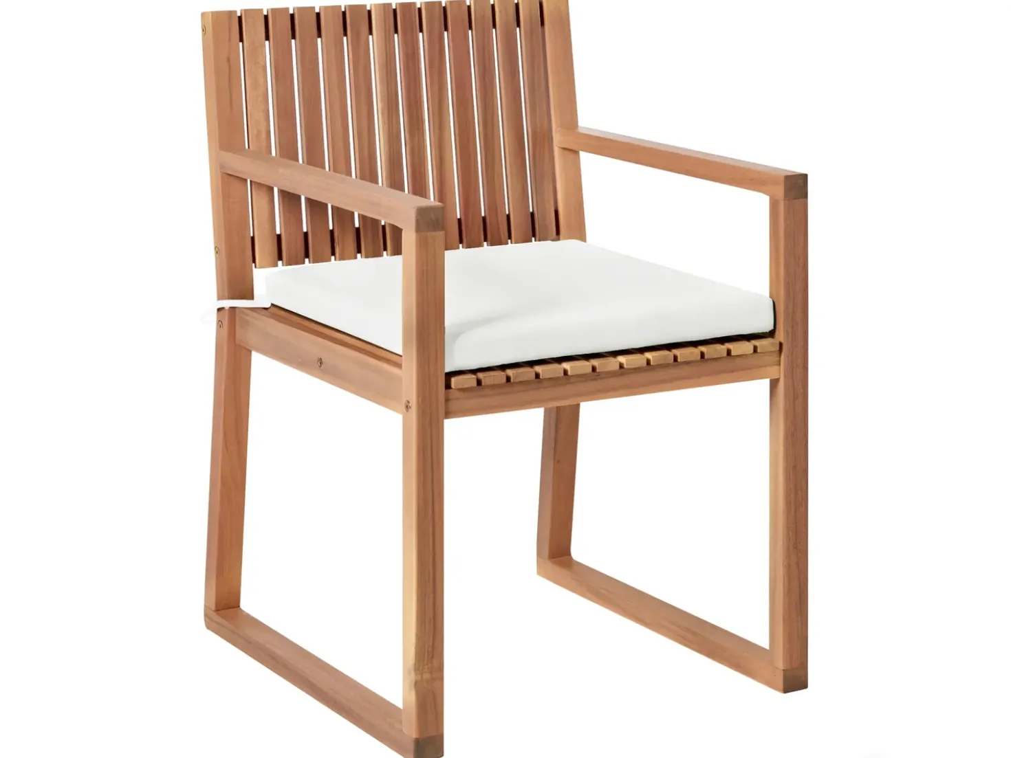 Set di 8 cuscini per sedie SASSARI PREMIUM 46 x 46 cm Bianco sporco
