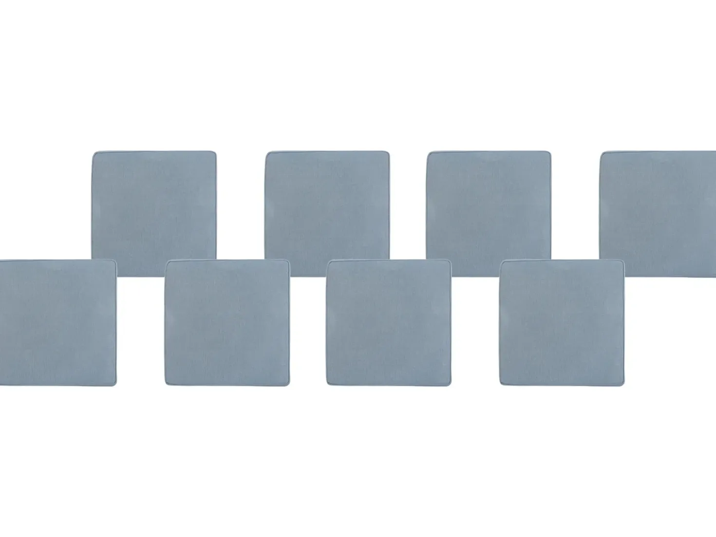 Set di 8 cuscini per sedie SASSARI 46 x 46 cm Blu
