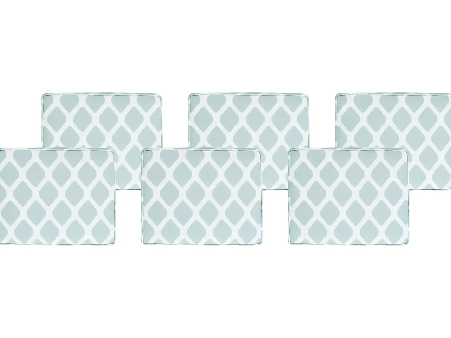 Set di 6 cuscini per sedie TOLVE 39 x 31 cm Verde menta