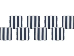 Set di 8 cuscini per sedie SASSARI 46 x 46 cm Blu marino