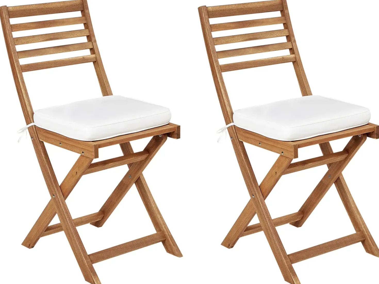 Set di 2 cuscini per sedie FIJI 29 x 38 cm Bianco sporco