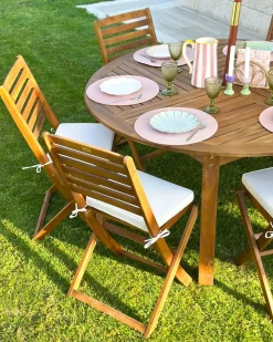 Set di 6 cuscini per sedie TOLVE 39 x 31 cm Bianco sporco