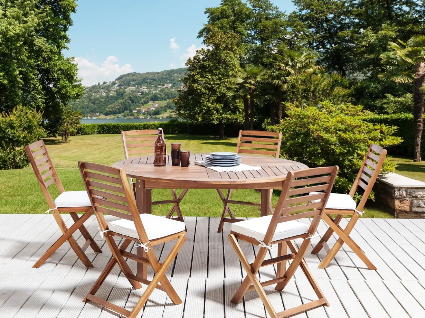 Set di 6 cuscini per sedie TOLVE 39 x 31 cm Bianco sporco