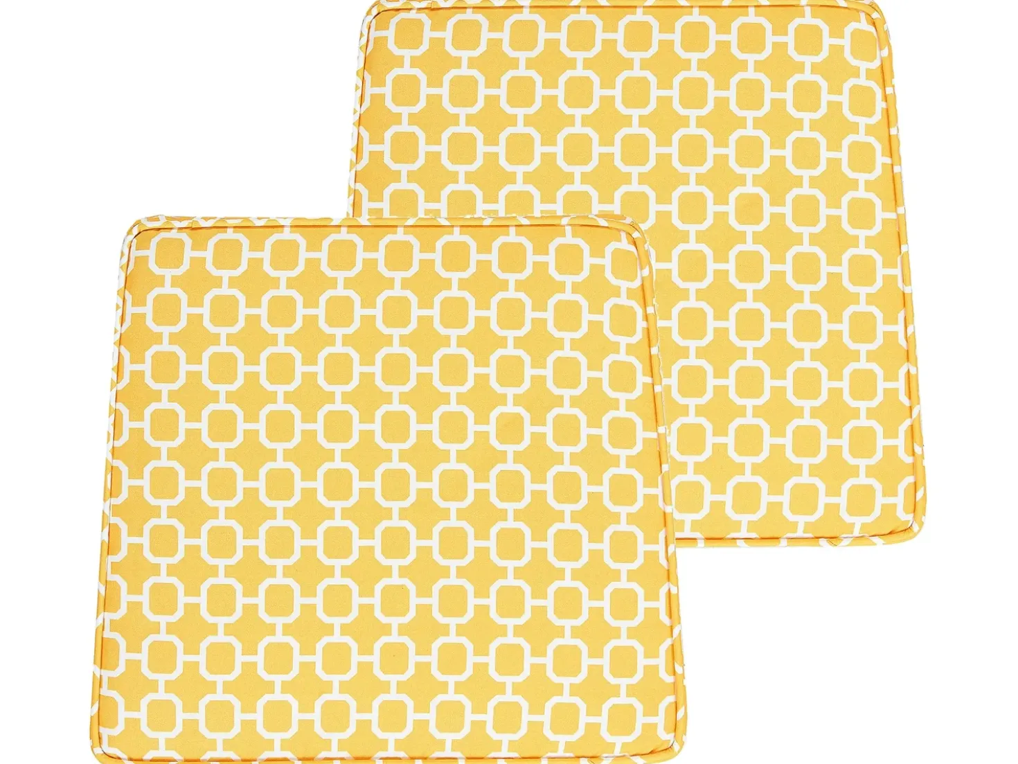 Set di 2 cuscini per sedie TERNI 37 x 34 cm Giallo
