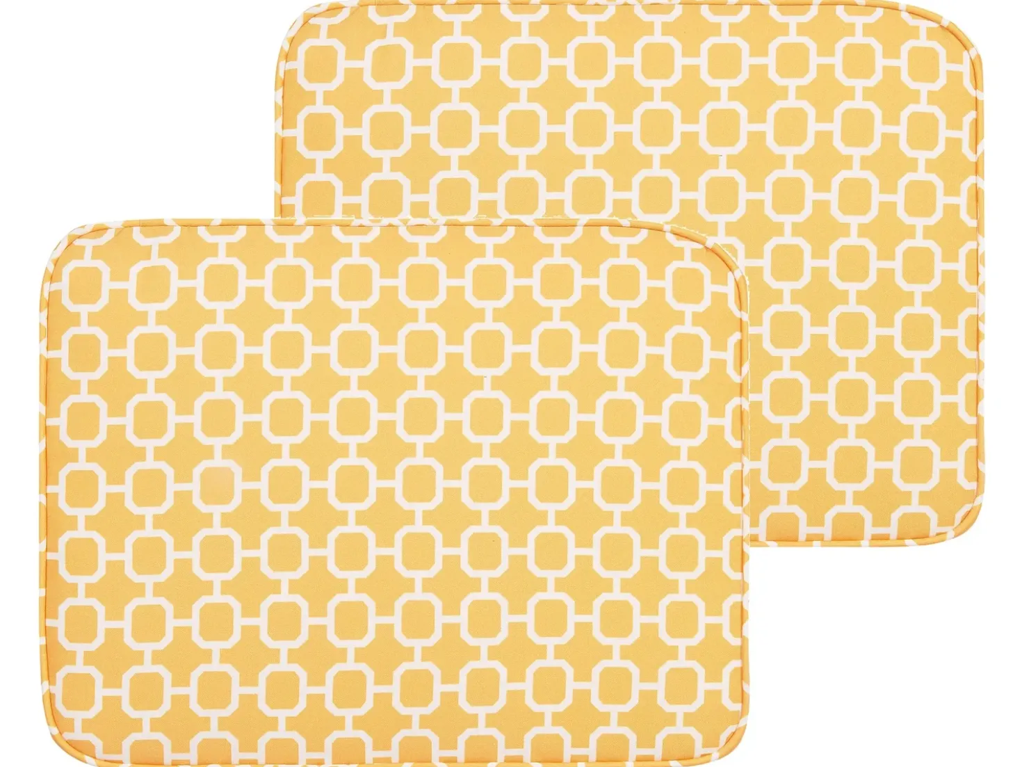 Set di 2 cuscini per sedie FIJI 29 x 38 cm Giallo