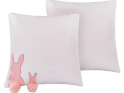Set di 2 cuscini PHLOX Cotone 45 x 45 cm Bianco