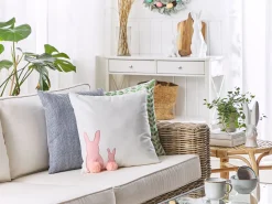Set di 2 cuscini PHLOX Cotone 45 x 45 cm Bianco