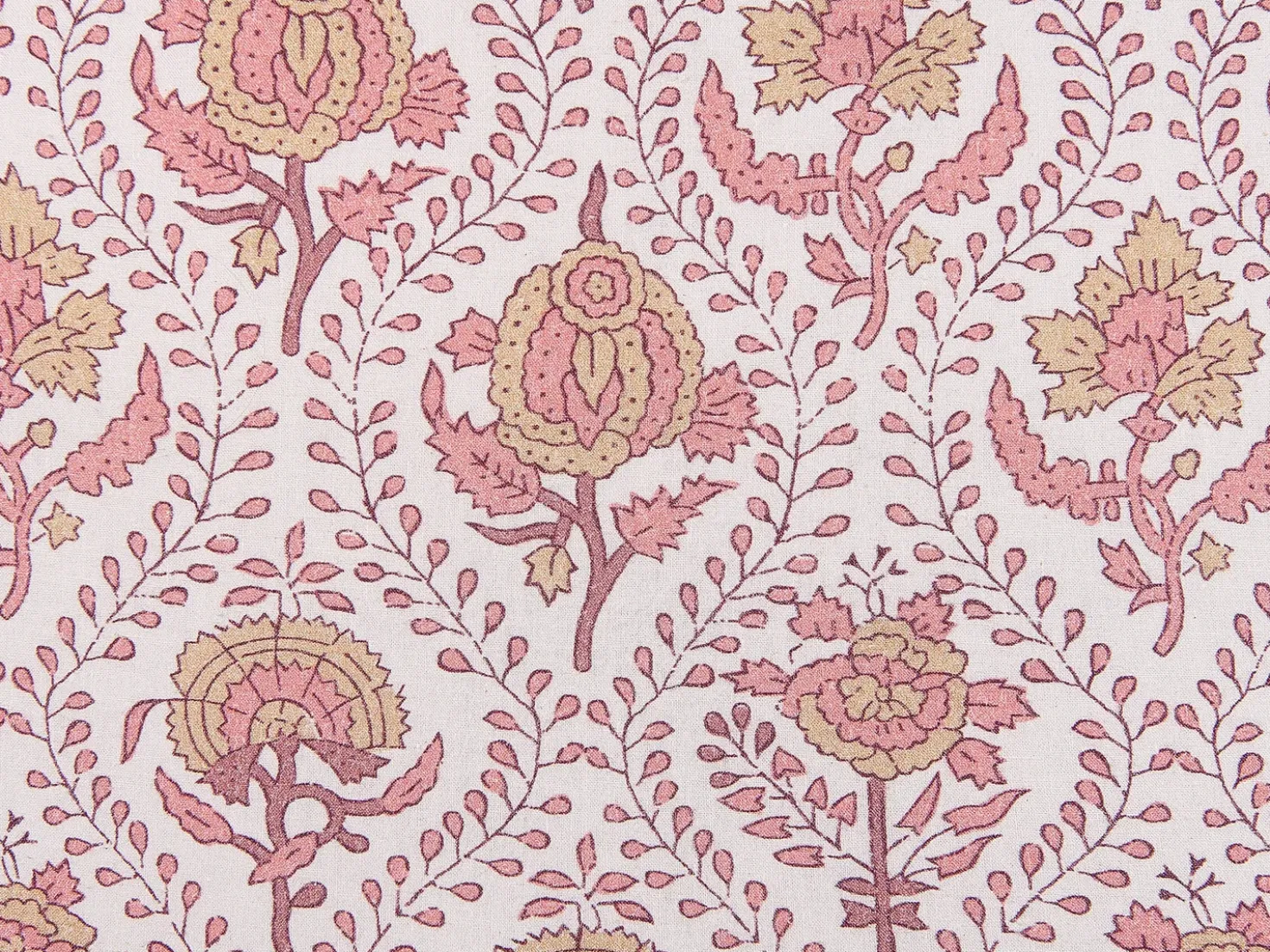 Set di 2 cuscini PICEA Velluto 45 x 45 cm Rosso Trama floreale