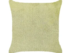 Set di 2 cuscini PILEA Finta pelliccia 45 x 45 cm Verde chiaro Tinta unita
