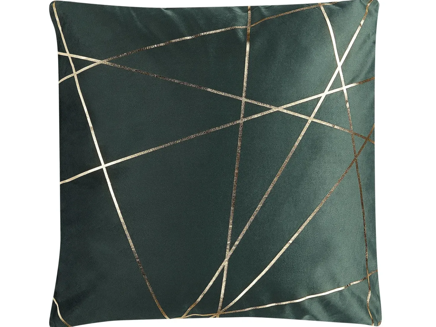 Set di 2 cuscini PINUS Velluto 45 x 45 cm Verde scuro Trama geometrica