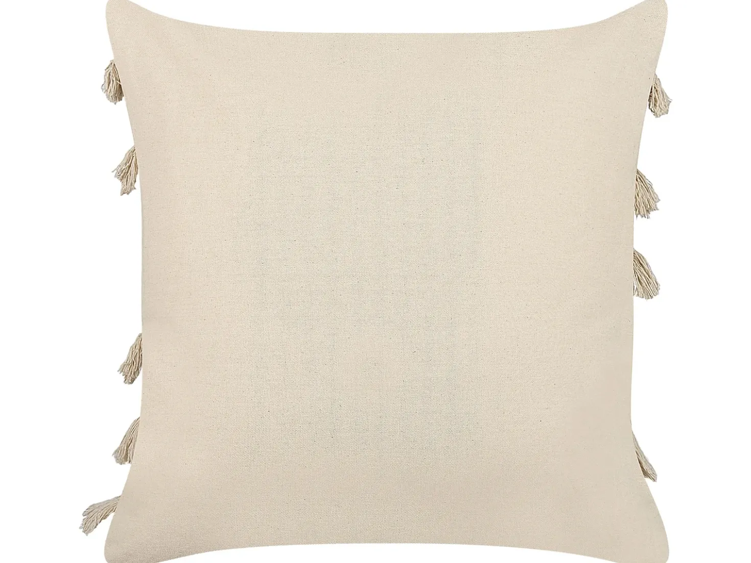 Set di 2 cuscini PLEIONE Cotone 45 x 45 cm Beige chiaro Trama geometrica